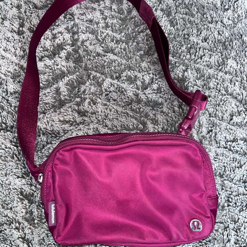 Lululemon Athletica Pink Crossbody Bag Sporty Design